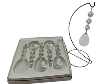 Fifth Avenue Crystal Drop Christmas Ornaments Set of 5 in Original Box Holiday