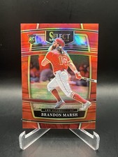 2022 Panini Select - Concourse Brandon Marsh #21 Red Prizm /199 (RC)