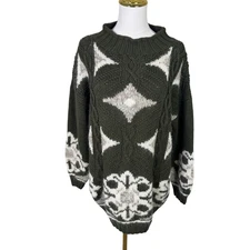 Forenza Wool Blend Crewneck Knit Long Sleeve Sweater US Women's M