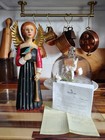 Gorgeous Vintage Leo R Smith Folk Art Angel Blue Bird & Horn Numbered 13” MCF — photo 2