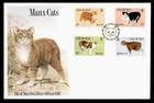 DR WHO 1989 GB ISLE OF MAN FDC MANX CAT COMBO R54585