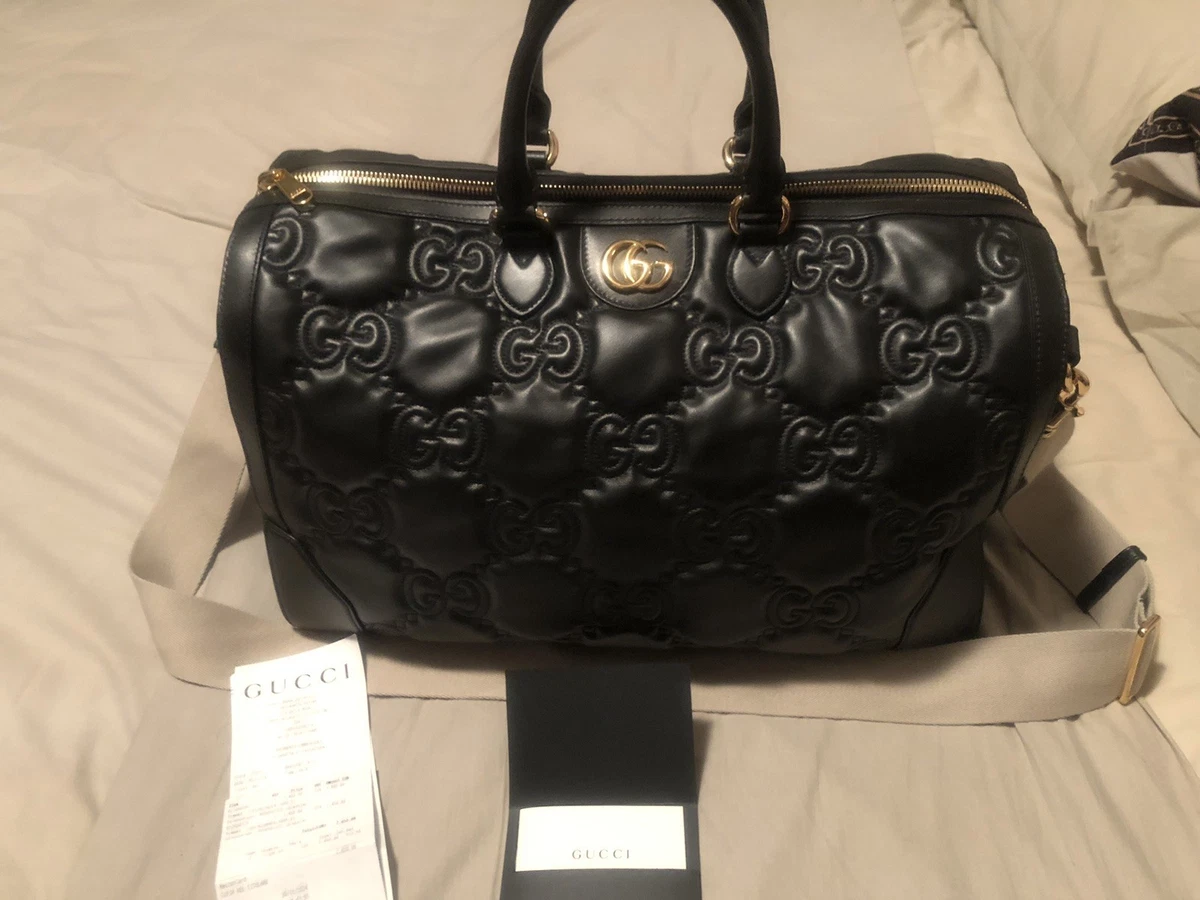 Borsone Weekender In Pelle Grana Piena Obi Pelle - 55x48x9.5 Cm, Nero, Fatto A Mano In Pakistan