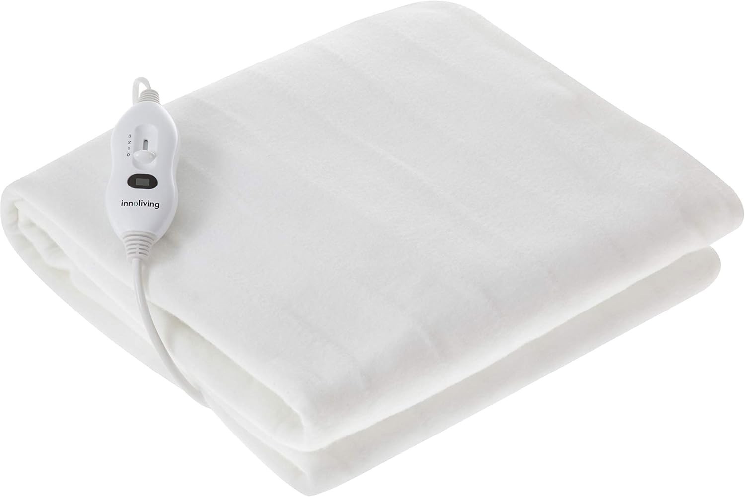Coperta Elettrica Termica , INN-767 Scaldaletto in Materiale Sintetico, Bianco,