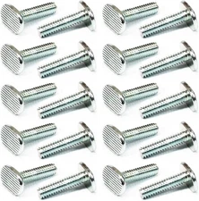 1/4"-20 T Track Bolts 20 Pack for T Track, 1 Inch Long T Slot Bolts for Universa