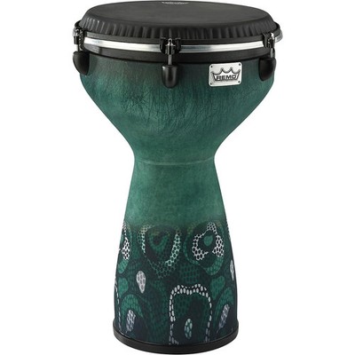 Remo Flareout Djembe Drum, Everglade Green, 13'' 13 in. Everglade Green