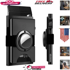 Aluminum Slim Wallet for Men - Quick Access & Secure RFID Protection