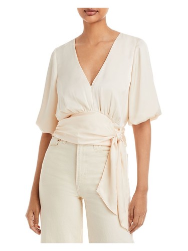 Ramy Brook Women's Crinkle Orin Top - Sleeveless, Cropped, Breathable Fabric, Versatile Cover-Up