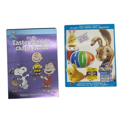 Kids Easter Movie DVD Lot Charlie Brown Hop Family Bundle Blu-ray DVD