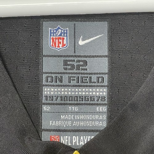 Nike Raiders Bo Jackson #34 On Field Jersey Men’s 52 XXL 2XL Football Black NFL - Picture 2 of 8