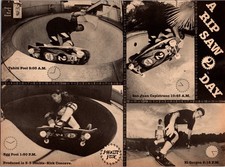 1989 Schmitt Stix Print Ad • 80s Skateboard Tahiti Pool Egg Pool El Gorgon DA-09