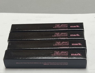 Lot of 4 MARK by Avon High Gleam Shimmering Lip Gloss - Punch Impact