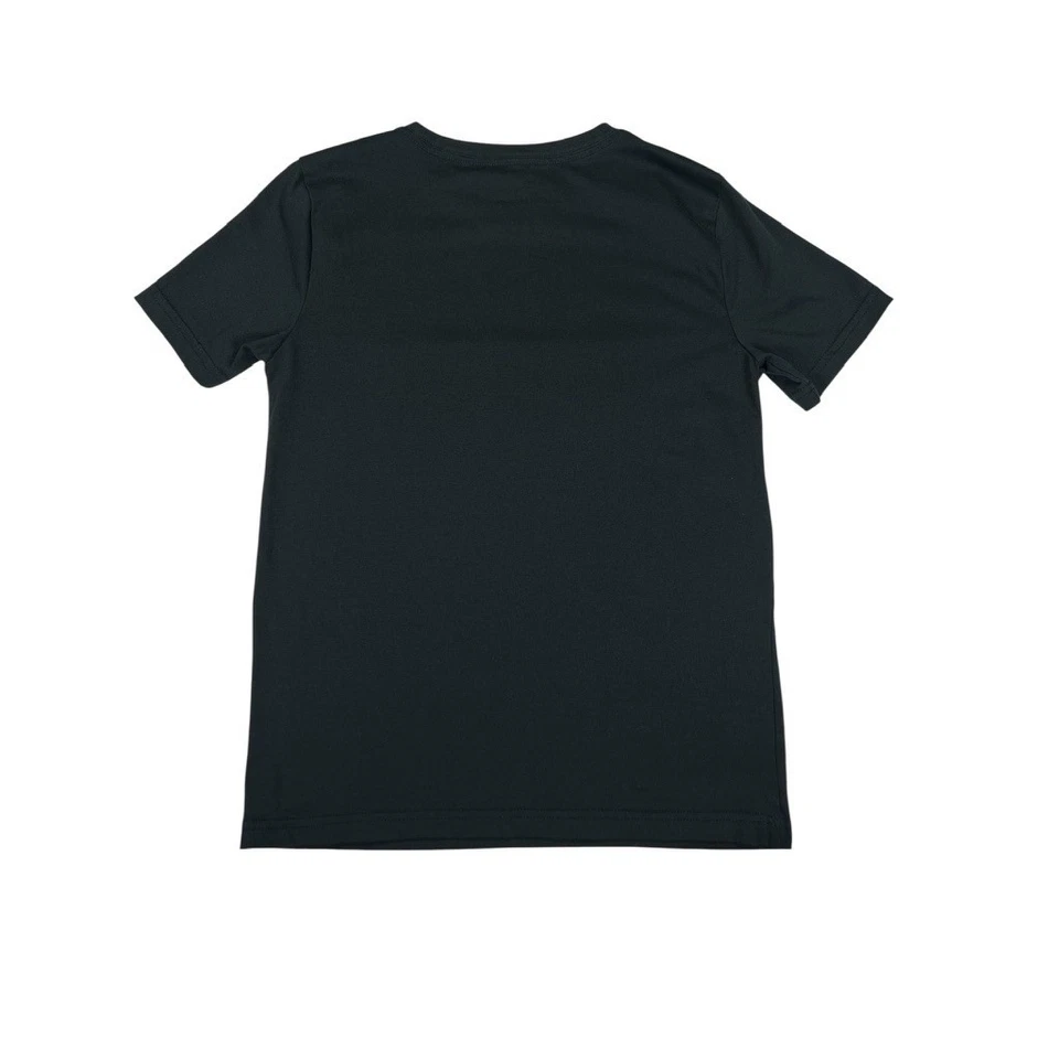 Hurley Kids XL (14/16) Black Short Sleeve T Shirt Striped Logo Graphic Tee - Image 4 of 4