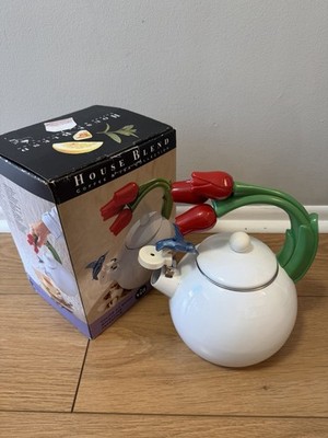 Via Ancona 1900 s Whistling Tea Kettle Brand New in Box! Vintage!