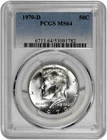 1970 D 50C Kennedy Half Dollar PCGS Graded MS 64