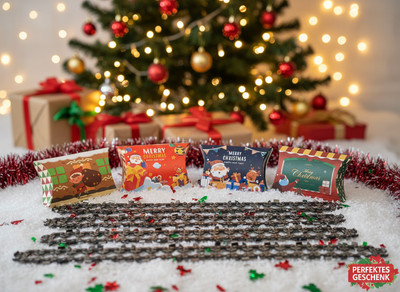 4 Sägeketten kompatibel mit 20cm 3/8P 33TG 1,3 Sägeketten Weihnachtsedition