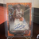 2025/26 Bowman Basketball Zuby Ejiofor Orange Geometric Auto /25 CPA-ZE