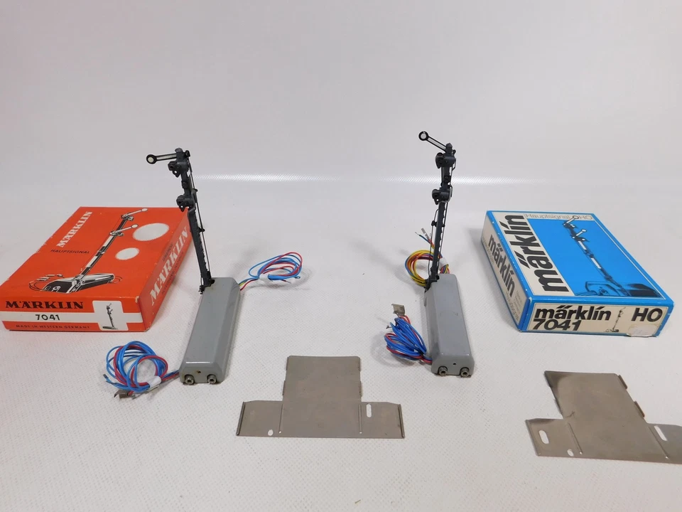 Märklin H0 AC 2x 7041 Hauptsignal Flügelsignal Signal OVP #EA480-1 - Bild 2 von 4