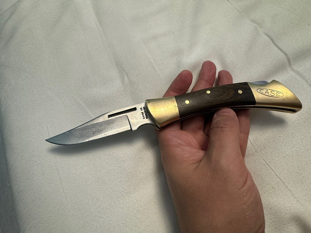 CASE XX USA 3 DOT 1977 SHARK TOOTH WOOD PREMIUM LOCKBACK CASE XX USA 3 DOT 1977 SHARK TOOTH WOOD PREMIUM LOCKBACK