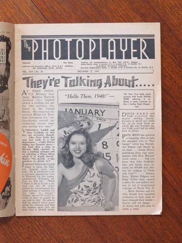 The Photoplayer magazine 27/12/1947 - Janis Paige cover, Johnnie Johnston - Picture 2 of 5