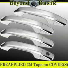 2014-2025 Chevy Silverado GMC Sierra Chrome 4 Door Handle COVERS NO Smart Key
