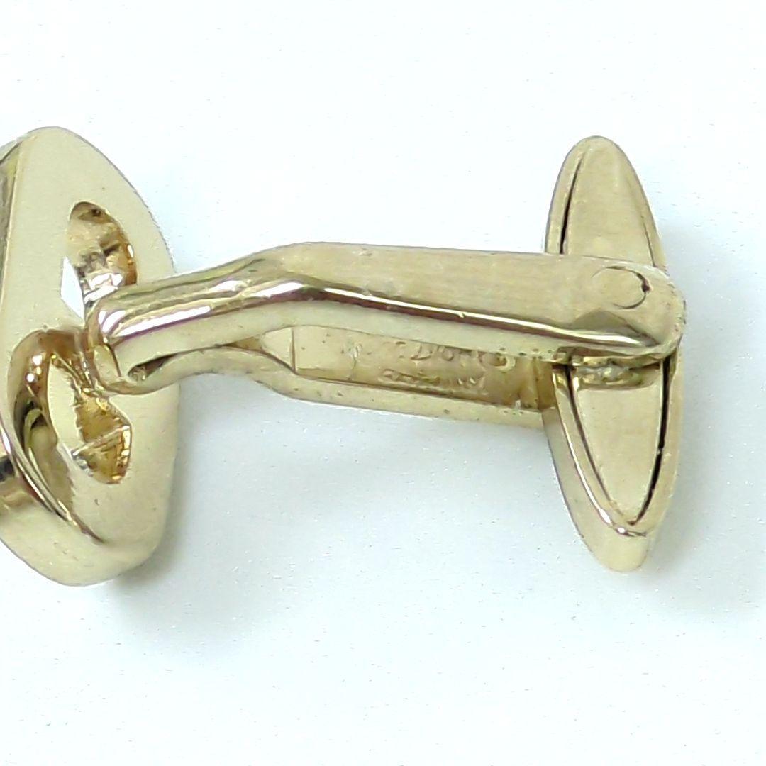 Christian Dior CD Logo Cufflinks Gold Men's From Japan i3527