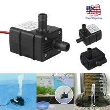 12V Submersible Mini Water Pump High Pressure 6L/Min for RV Camping Aquarium New