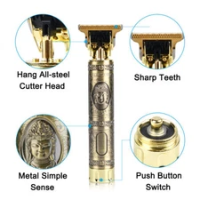 Kemei Professional Hair Clipper Trimmer Shaver Adjustable Blade Barber Cordless