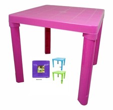 PLASTIC TABLE FOLDING FOLDAWAY FOLD AWAY CHILD KIDS CHILDREN GARDEN ROOM NURSERY