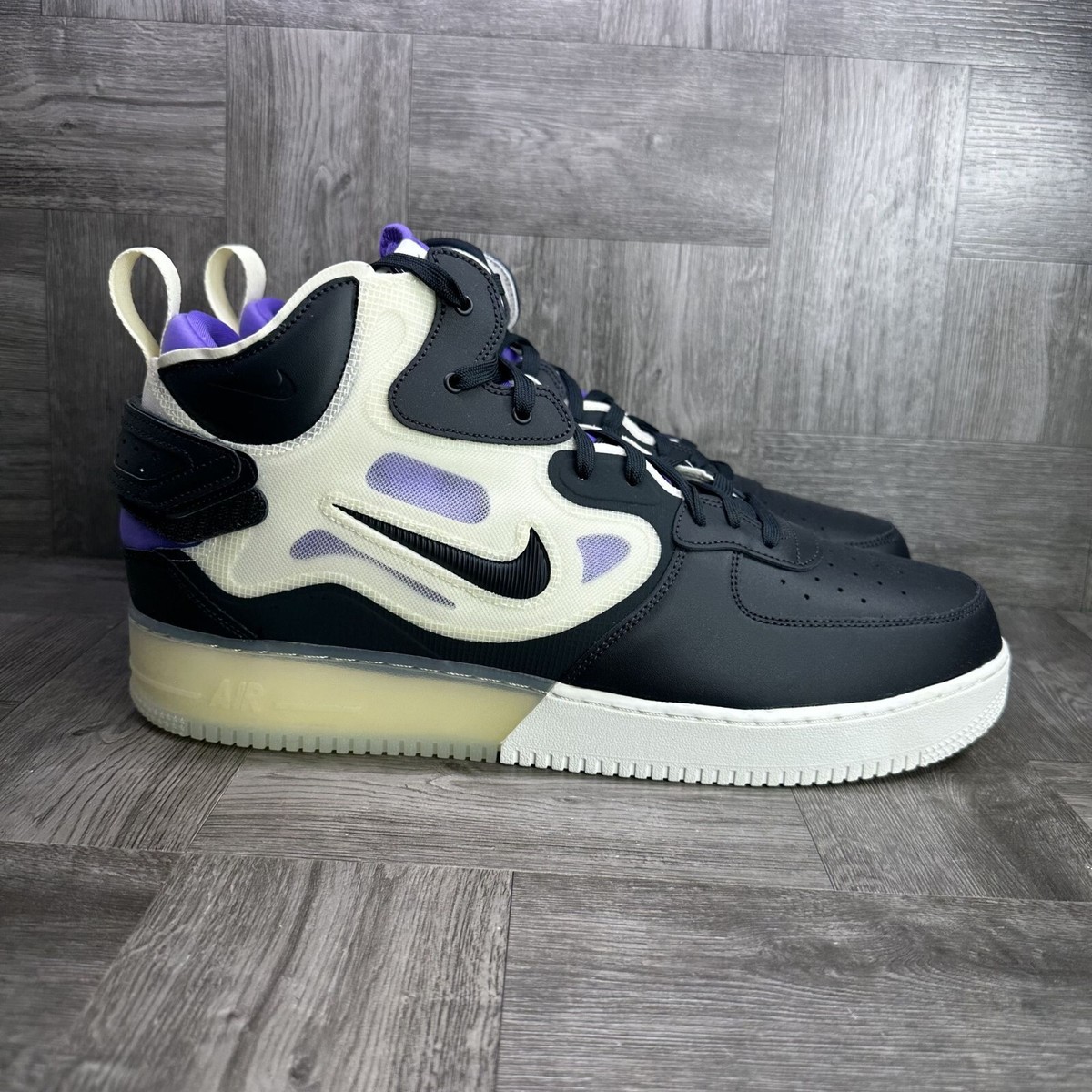 Nike Air Force Mid React Men's size 18 Off Noir Action Grape Shoes  DQ1872-001