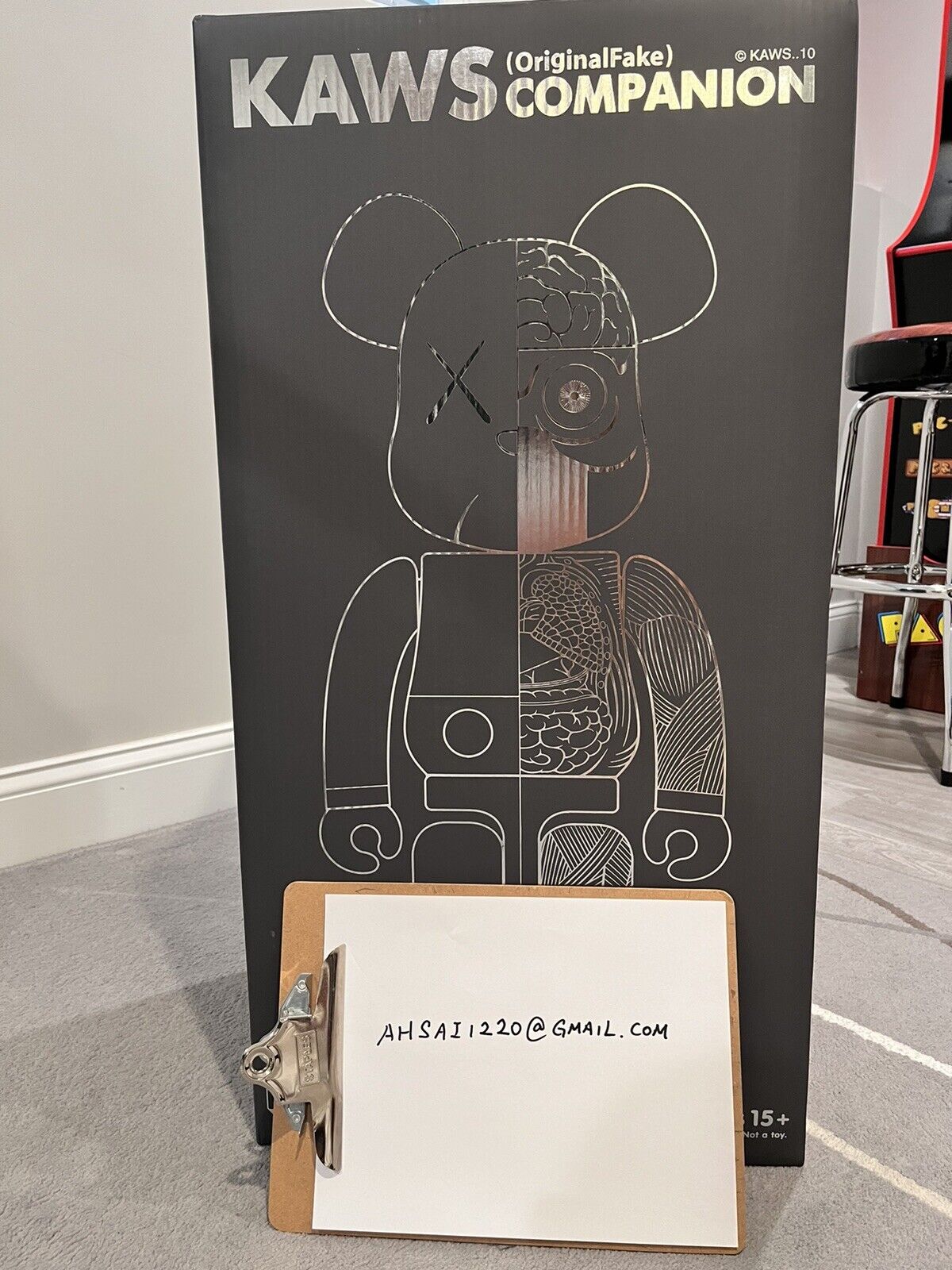 Bearbrick x Kaws Gray Dissected Companion 1000% Be@rbrick Medicom