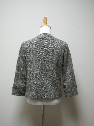 Giacca tweed popcorn vintage anni 50/60 Lord & Taylor/Vogue Paris originale taglia S - Foto 3 di 7