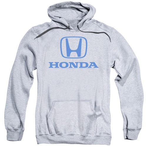 Honda sudadera con azul logotipo estándar Heather Con Capucha
