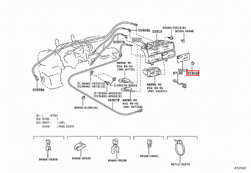 Genuine Hilux LN109 LN108 LN107 LN106 Dash Heater Fan Control Switch Knob x2 - Picture 12 of 20