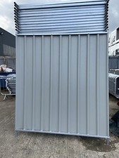 Steel hoarding site fencing 2m high x 2m wide galvanised steel panels £45.00 