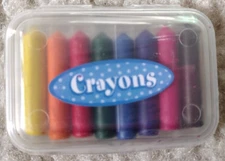 Amscan Inc - Miniature Crayons in Plastic Container - 8 pc - 3 pack - (13 sets)