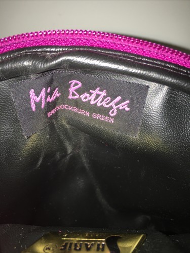Cartera Bandolera Sharif Mia Bottega Azul Verde Naranja Morado Cuero Hojas Talla S - Imagen 8 de 12