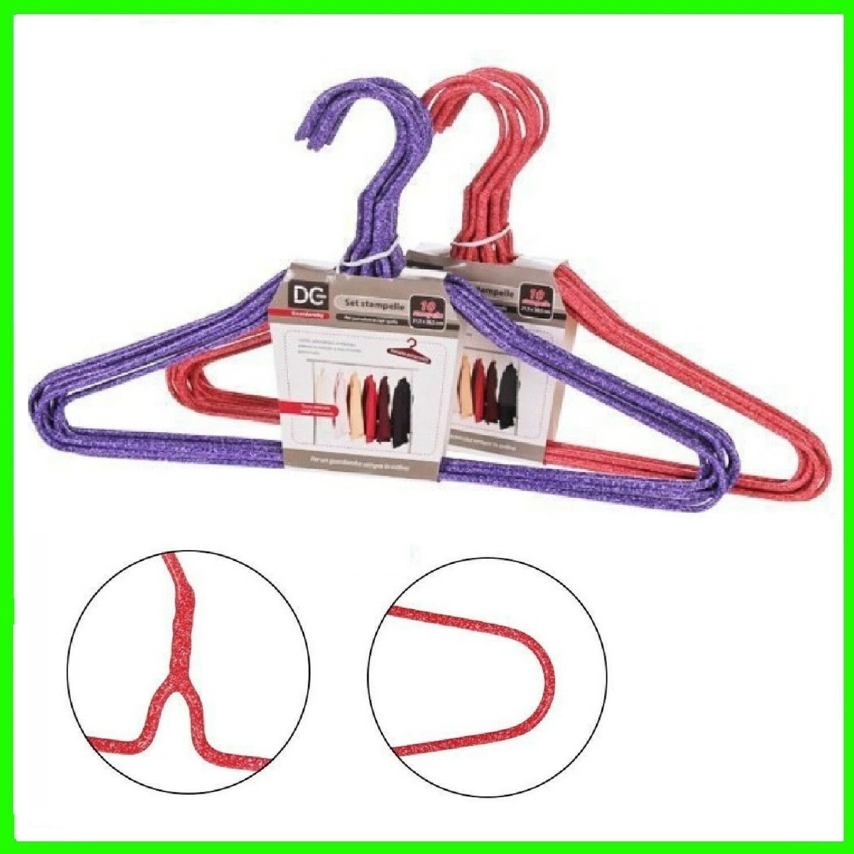 Confezione da 5 grucce appendiabiti resistenti, con barra antiscivolo per pantaloni, colore oro, salvaspazio, per camicette, abiti, camicie, giacche, pantaloni, colore nero