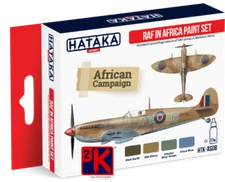 HATAKA AS08 RAF in Africa WW2 Acrylic Paint Set 4 x 17ml Bottles POD Postage