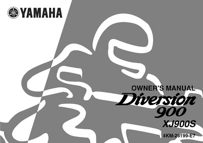 Yamaha Owners Manual Book 2002 Diversion 900 XJ900S