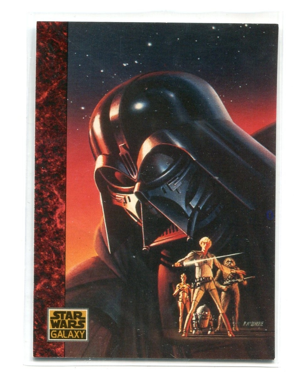 ヴェイダー　Vader　2nd、3rd、ライヴ盤をセットで 1993 Topps Star Wars Galaxy Series 1 The Art of #59 An Evil Darth