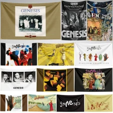 Genesis Progressive Rock Band Flag Hanging Banner Tapestry Polyester + Grommets