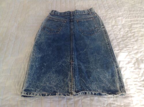 Vintage Acid Wash Denim Skirt Size 7