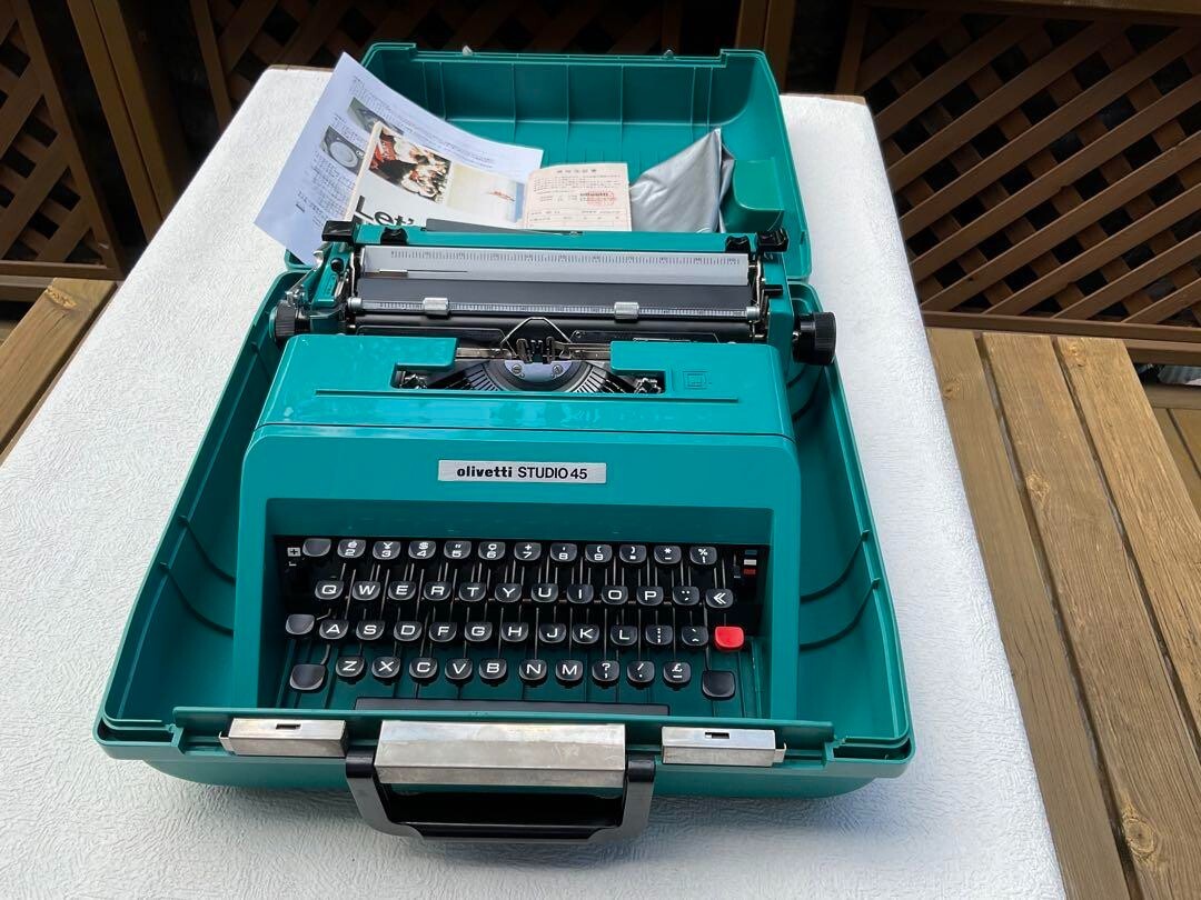 olivetti タイプライター olivetti STUDIO45 Olivetti Studio 45 Turquoise Vintage Manual Typewriter