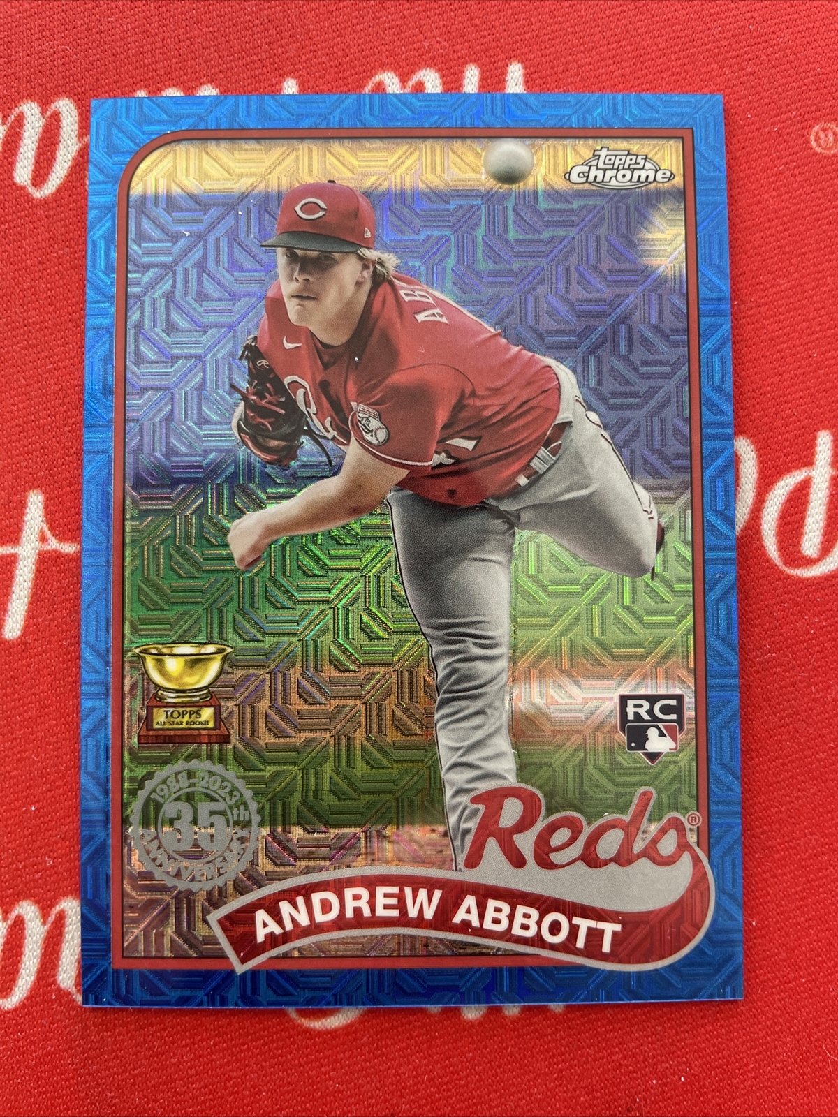 2024 Topps Series 1 Andrew Abbott #/150 RC 1989 Silver Pack Blue #T89C-8