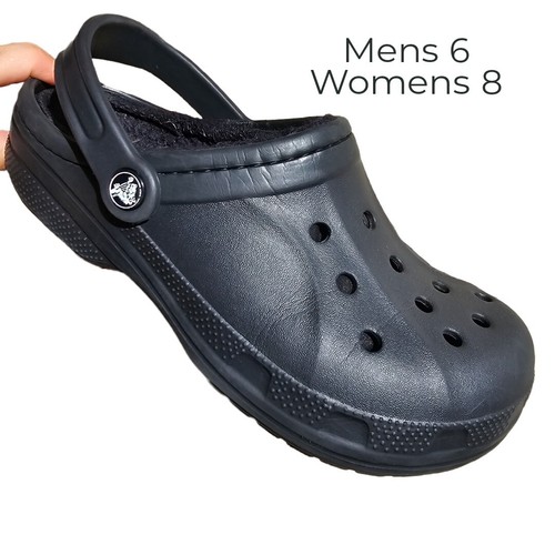 crocs unisex-adult classic clogs Lined Black