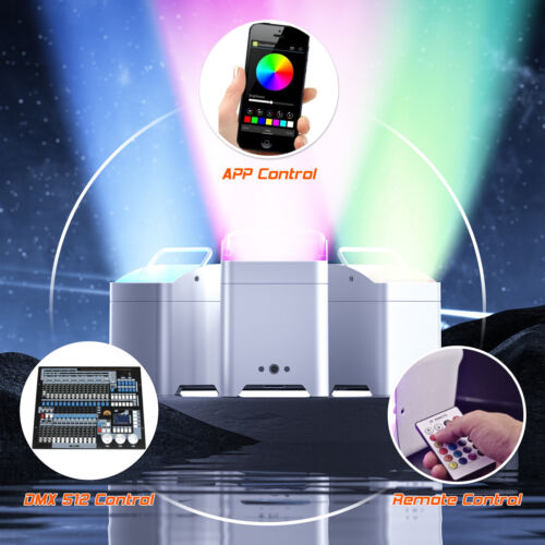 6X18W RGBWA+UV Wireless Par Light Rechargeable Battery DMX Stage Party DJ Lights - Picture 12 of 25