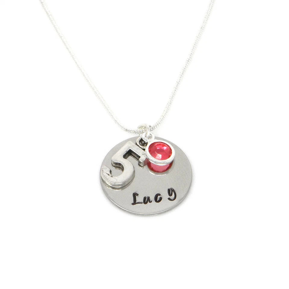 5th Birthday Gift - Personalisd Necklace - Daughter Sister Granddaughter Niece
