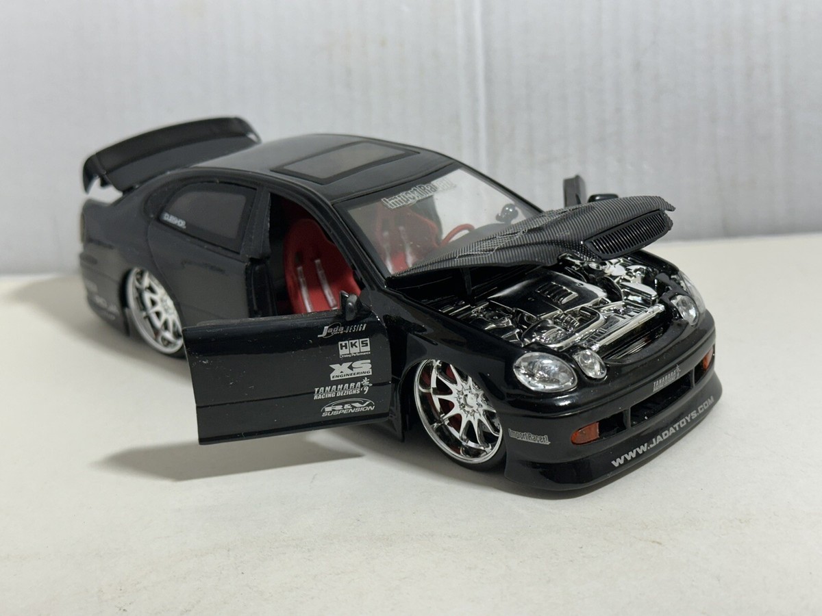 JADA IMPORT RACER LEXUS GS430 BLACK 1:24 DIECAST MODEL CAR NEW NO
