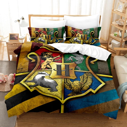 UK Harry Potter Bedding Set 2/3 PCS Quilt Duvet Cover Dorm Single Double King // - Picture 46 of 49