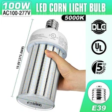 100W LED Corn Light Bulbs E39 Mogul Warehouse Parking Lot Light 5000K Daylight
